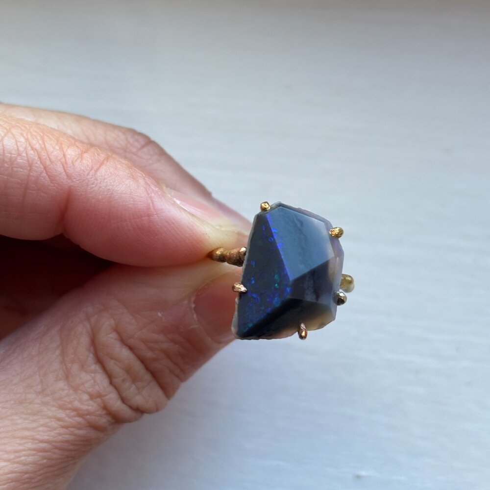 Euc Variance Objects Ring - Dark Opal - image 4